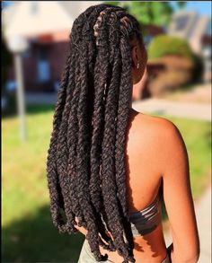 Locstyles Women Long, Women Long Loc Styles, Loc Hairstyles For Long Locs, Loc Tips Dyed, Loc Plaits Styles, Long Locks Hairstyles, Braided Loc Styles, Loc Cornrow Styles, Headwrap Locs