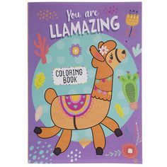 a purple card with an image of a llama on it and the words you are ll