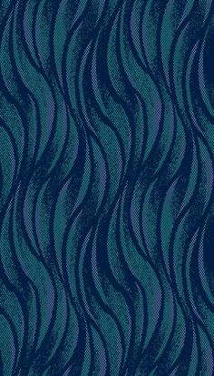 an abstract blue and black wave pattern