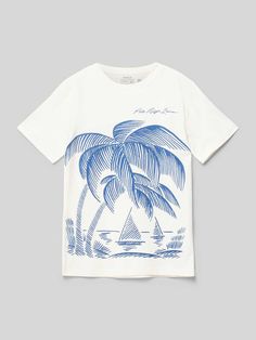 T-shirt van Polo Ralph Lauren Teens voor kinderen;Puur katoen;Regular fit;Motiefprint;Ronde hals;Ruglengte bij maat S: 54 cm Polo Ralph, Polo Ralph Lauren, Ralph Lauren, Off White, T Shirts, T Shirt