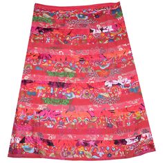 color : multicolor skirt  1.Length of this skirt is 27 inches. 2.It fits waist size from 82cm 3.This skirt is made in cotton fabric . color: falda multicolor 1.La longitud de esta falda es de 27 pulgadas. 2.Se ajusta al tamaño de la cintura a partir de 82 cm. 3.Esta falda está hecha de tela de algodón. Red Cotton Midi Skirt, Casual Multicolor Relaxed Skirt, Casual Multicolor Lined Skirt, Red Midi Skirt For Beach, Multicolor Lined Midi Skirt, Multicolor Flared Maxi Skirt, Multicolor Flared Lined Skirt, Casual Long Multicolor Skirt, Casual Multicolor Long Skirt