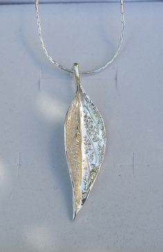 Leaf Silver Pendant Sterling Silver Pendant Handmade Silver Necklace Women Silver, Fine Art Jewelry, Olive Leaf, Leaf Jewelry, Unique Necklace, Necklace Long, Necklace Women, Silver Rings Handmade, Leaf Necklace