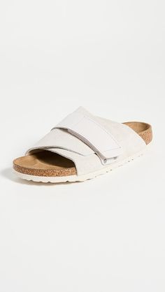 Birkenstock Kyoto Sandals | Shopbop Kyoto Sandals, Birkenstock Kyoto, Birkenstock Colors, White Birkenstocks, Flats With Arch Support, Birkenstock Women, White Flat, Sandals White, Birkenstock Sandals