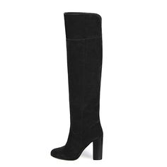 Lunaria suede, black - wide calf boots, large fit boots, calf fitting boots, narrow calf boots Dress For A Party, Mini Lace Dress, Wide Calf, Lace Mini Dress, Outfit Casual, Party Night, Black Skinnies, Wool Sweater, Over The Knee Boots