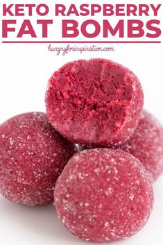 Healthy Raspberry Keto Fat Bombs that are perfect low-calorie Keto Snacks or a refreshing Keto Dessert! Easy to make, only 5 ingredients needed and 100% keto-friendly with only 1g net carbs per serving! #keto #ketorecipes #ketodessert #ketosnacks #lowcarb #lowcarbdesserts Keto Raspberry, Fat Bomb Recipes, Keto Diet List, Desserts Keto, Fat Bomb, Starting Keto Diet, Fat Bomb Recipe, Low Carb Dessert, Keto Brownies