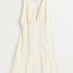 H&M Women Dress New H&m V-neck Midi Dress For Summer, H&m V-neck Spring Dresses, Chic Halter Neck Mini Dress For Daywear, Elegant Halter Neck Mini Dress For Daywear, H&m V-neck Dress For Brunch, H&m Spring Dress For Date Night, H&m Dress For Date Night In Spring, H&m V-neck Daywear Dress, H&m Sundress For Daywear