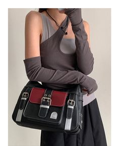 Size: 32CM wide, 26CM high, 11CM thick shoulder strap 120CM Women Crossbody Bag, Black Handbags, Large Bags, Shoulder Bag Women, Womens Backpack, Backpack Bags, Leather Shoulder Bag, Bags Women, Pu Leather