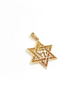 14k Gold Star of David Chai Pendant, Jewish Pendant, Judaica Jewelry, Classic Gold Star Necklace Pendant,14k Yellow Gold. The Star of David is an important Jewish symbol. Star of David and Chai is a combination with a lot of meaning in Judaism. Sizes: Height: 23.5 mm Width: 20.5 mm IMPORTANT: Import duties may apply Notice:Please provide your phone number in the notes section of your order for shipping. 14k Gold Star Of David Jewelry, Hallmarked 14k Gold Star Of David Jewelry, Hallmarked Star Of David Jewelry For Gift, Engraved Yellow Gold Star Of David Jewelry, Spiritual Yellow Gold Star Jewelry, Engraved Star-shaped Yellow Gold Jewelry, Gold Star Of David Fine Jewelry, White Star-shaped 14k Gold Jewelry, Jewish Symbol