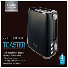 an advertisement for a toaster with instructions on how to use it