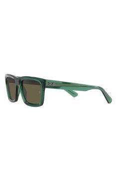 Polished logo hardware shines at the temples of sleek, lightweight sunglasses designed with timeless rectangular frames. 57mm lens width; 20mm bridge width; 145mm temple length 100% UV protection Prescription-compatible Molded acetate Made in Italy Green Rectangular Sunglasses With Tinted Lenses, Green Rectangular Sunglasses With Mirrored Lenses, Green Rectangular Tinted Sunglasses, Green Rectangular Sunglasses With Uv Protection, Classic Rectangular Polycarbonate Sunglasses, Rectangular Sunglasses With Uv Protection, Rectangular Clear Sunglasses With Mirrored Lenses, Clear Rectangular Sunglasses With Mirrored Lenses, Classic Green Rectangular Sunglasses