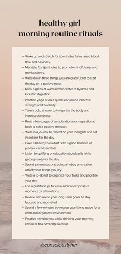 Dream Morning Routine, Morning Rituals Daily Routines, Morning Ritual Ideas, Best Self Journal, Ritual Ideas, The Perfect Morning Routine, Create A Routine, Girl Morning Routine, Perfect Morning Routine