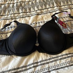 Got This Bra On Sale At Macys Before They Closed. No Returns! Push Up Underwire Which Can Convert To A Halter Style Black Push-up Bra With Lined Body, Black Stretch Bra With Lined Body, Maidenform Bras, Milk Color, Sweet Nothings, Demi Bra, Wireless Bra, Black Bra, Support Bras