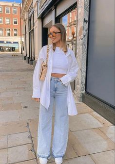 Causual Outfits, Basic Outfits, Looks Style, Casual Style Outfits, Mode Inspiration, Outfits Casuales, Cute Casual Outfits, Simple Outfits, Look Fashion