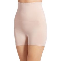 Jockey Womens Slimmers High Waist Boyshorts Size Xx-Large Color Light Loungewear Above Knee Shorts, Loungewear Bottoms With Built-in Shorts Above Knee, Workout Shapewear Shorts, High-waisted Shapewear Shorts, Loungewear Above Knee Bottoms With Built-in Shorts, Shapewear Bottoms With Soft Touch, Summer Shapewear With Built-in Shorts, Short Shapewear Bottoms With Soft Touch, Summer Seamless Above Knee Shorts