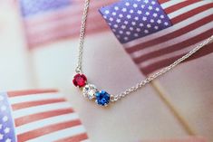 A perfect pendant to wear on all of your patriotic holidays. Easy to wear, lightweight for the hot summer. matching earrings https://www.etsy.com/listing/1229579990/america-mismatched-swarovski-crystal-8mm?click_key=ae0f0ab12ae717a70ee99f17fb9aea3d1e9ab16d%3A1229579990&click_sum=54c0500a&ref=shop_home_active_4&pro=1&frs=1&sts=1 Silver Jewelry For 4th Of July Gift, Patriotic Nickel-free Jewelry For 4th Of July, Silver Jewelry Gift For 4th Of July, Blue Jewelry For Independence Day Gift, Patriotic Silver Jewelry For Independence Day, Patriotic Jewelry, Crystal Necklaces, Patriotic Holidays, Ear Jewelry