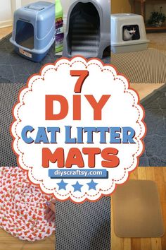 DIY Cat Litter Mats Diy For Pets, Diy Dog Wheelchair, Diy Cat Shelves, Diy Cat Scratcher, Snowman Patterns, Building A Dog Kennel, Cat Tree Plans, Flooring Diy