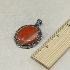 Vintage sterling silver handmade Bali pendant, Mexican 925 silver with agate inlay, silver tested Eagle Ring, Filigree Pendant, Savannah Ga, Brooches Handmade, Handmade Pendants, Savannah, Vintage Sterling Silver, Handmade Silver, Pendant Necklaces