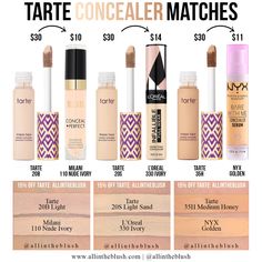 Walmart Concealer, Tarte Shape Tape Concealer Swatches, Concealer Brands, Tart Concealer, Istanbul Shopping, Good Concealer, Nyx Concealer, Tarte Concealer, Best Drugstore Concealer