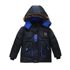 This Evolutions Fur Hoodie Insulated Down Coat is the perfect way to bring out your kids' favorite fashionable style this season. With the hoodie, your lovely boys and girls can keep warm while on their way to school, or anywhere else. Plus, it's made with soft polyester and cotton fabric that keeps your children from getting too cold in the winter. This winter jacket is perfect for any occasion. Features: With zipper closure, letter pattern. With fur hoodie. Comfortable to wear. Fabric & Care: Winter Hooded Parka With Ribbed Cuffs, Warm Cotton Hooded Jacket For Winter, Warm Cotton Hoodie Outerwear, Winter Cotton Hoodie With Detachable Hood, Hooded Parka With Ribbed Cuffs For Cold Weather, Winter Parka With Ribbed Cuffs, Winter Parka With Ribbed Cuffs And Long Sleeves, Warm Black Hooded Jacket For Winter, Black Warm Hooded Jacket