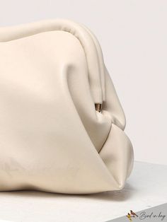 BirdinBag - Beige Minimalist Clutch Bag: Medium-sized, Ruched Design, Perfect for Daily Use Versatile Beige Crossbody Clutch, Chic Clutch Pouch With Large Capacity, Large Capacity Everyday Clutch, Everyday Large Capacity Clutch, Chic Clutch Pouch For Errands, Soft Leather Handheld Clutch For Daily Use, Daily Use Soft Leather Handheld Clutch, Daily Use Handheld Soft Leather Clutch, Beige Clutch Coin Purse For Daily Use