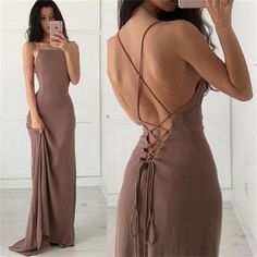 2018 New Style Mermaid Halter Prom Dress,Sexy Open Back Evening Dress,Sexy Backless Party Gown,Sleeveless Prom Gown,Long Sweep Train Evening Gown,36 on Storenvy Simple Prom Dress, Spaghetti Strap Prom Dress, Cocktail Dress Prom, فستان سهرة, Prom Dresses Online, Dress Spaghetti, Long Prom Dress, Evening Dresses Long, Girls Fashion