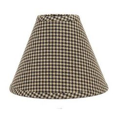 a black and white checkered lamp shade