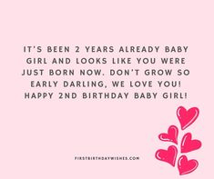 Caption For Niece Birthday, 2nd Birthday Wishes For Daughter, 2nd Birthday Daughter Quotes, 2nd Birthday Caption, 2nd Birthday Wishes For Baby Girl, 3rd Birthday Quotes For Daughter, Happy 2nd Birthday Girl Quotes, Happy 3rd Birthday Girl Quotes, Fam Quotes