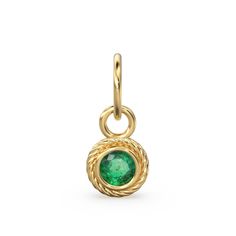 Round Solitaire Emerald 14k 18k Solid Gold Charm Pendant Jewelry Finding / Emerald Charm / Emerald Pendant / May Birthstone Emerald Pendant Dimensions: 10mm x 7mm Emerald Size - 4mm (0.03cts) Jump-ring Hole Size: 5mm Weight: 0.80g (14k) 0.96g (18k) Please select the variation (with jump ring) while buying if you need the extra jump ring that is not attached to the pendant to wear it as a pendant.  Materials: 14k Solid Gold. Please note that Gold orders are made to order in your choice of gold & Gold Jewelry With Bezel Setting For May Birthstone, 14k Yellow Gold Birthstone Necklace With 17 Jewels, Yellow Gold Plated Round Birthstone Necklace, Yellow Gold Round Birthstone Necklace Gold Plated, Yellow Gold 14k Birthstone Necklace With Charms, 14k Yellow Gold Birthstone Necklace With Charms, 14k Yellow Gold Jewelry For May Birthstone, May Birthstone Necklace In 14k Yellow Gold, Hallmarked 14k Yellow Gold Birthstone Necklace