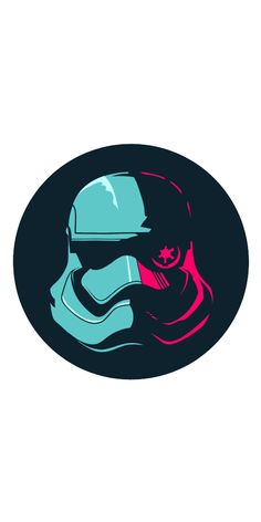 a star wars sticker with a helmet on it