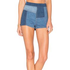 On-Trend Patchwork Detailing Makes These Free People Shorts The Ones To Reach For When Temps Start Rising. With A High-Waisted Profile And A Hip-Hugging Fit, They're Flirty And Flattering All At Once. 53% Cotton 23% Rayon 22% Poly 2% Spandex Patchwork Detail Throughout Side Zipper Closure Shorts Measure Approx 12.5" In Length Nwot. Label Marked To Prevent Store Returns High Waist Denim Pants With Built-in Shorts, Stretch Denim Bottoms With Built-in Shorts, Fitted High Waist Medium Wash Bottoms, Fitted High Rise Denim Blue Bottoms, Fitted Dark Wash Short-length Jeans, Fitted Dark Wash Short Length Jeans, Fitted Denim Pants With Built-in Shorts, Fitted High-rise Denim Bottoms, Medium Wash Short Leg Denim Bottoms