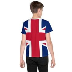 Let the youth show off their love for the UK with this stylish and comfortable Union Jack shirt. Made from premium knit mid-weight jersey, this shirt features a four-way stretch fabric that allows for maximum comfort and flexibility. The regular fit ensures that it's not too tight or too loose, making it perfect for any occasion. View more Union Jack clothing + FEATURES + Made from high-quality materials for maximum comfort and durability Four-way stretch fabric for flexibility and ease of movem Union Jack, Retro Stil, Style Retro, Puerto Rico, Sweat Shirt, Stretch Fabric, Print On Demand, Retro Vintage, Tights