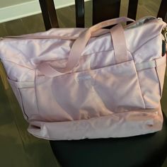 Soft Pink Usb Overnight Bag In Brand New Condition. Comes With Two Shoe Bags Pink Large Capacity Diaper Bag, Pink Large Capacity Diaper Bag For On-the-go, Pink Diaper Bag With Removable Pouch For On-the-go, Pink Laptop Bag For On-the-go, Pink Shoulder Bag Diaper Bag For Travel, Shoe Bags, Overnight Bag, Soft Pink, Travel Bags