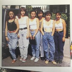 90s Mexican Fashion, 90s Latina Fashion, 90s Latina, Mexican Hairstyles, Cholo Style, Chicana Style