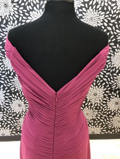 This beautiful dress could be perfect for a mother of the bride of groom! This dress is a size 10. The measurements are: bust-39, waist-31, hips-43. Please see our Sizing Section for questions on how to measure. This gown is a sample and may show signs of shop-wear. For a full list of what shop-wear may include please click here and see question number 2. Fitted V-neck Evening Dress With Ruched Back, Formal Fitted Evening Dress With Sweetheart Neckline, Formal Evening Dress With Ruched Fitted Bodice, Pink Fitted Evening Dress With Sweetheart Neckline, Fitted Evening Dress With Pleated Back For Prom, Formal Fitted Gown With Pleated Back, Formal Mother Of The Bride Dress With Sweetheart Neckline, Wedding Gown With Flattering Silhouette And Fitted Bodice, Elegant Evening Dress With Ruched Back For Wedding