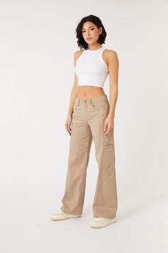 Our Cass cargo pants combine a mid-rise fit with a slightly fitted top and a wide leg that provides both style and comfort. Seam details and welt cargo pockets add a subtle touch to their design. Made from lightweight stretch cotton poplin, they have a soft, peachy feel for comfort. Fitted Cotton Bottoms With Flap Pockets, Stretch Mid-rise Parachute Pants With Cargo Pockets, Fitted Wide Leg Pants With Cargo Pockets, Mid-rise Cotton Utility Cargo Pants, Mid-rise Relaxed Fit Cargo Parachute Pants, Fitted Versatile Cargo Pants With Straight Leg, Versatile Fitted Straight Leg Cargo Pants, Fitted Versatile Straight Leg Cargo Pants, Fitted Cotton Cargo Pants With Flap Pockets