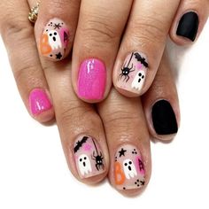 Halloween Nails
Fake Nails
Press On Nails
Almond Nails
Pumpkin Nails
Ghost Nails
Bat Nails
Spider Web Nails
Short Nails
Cartoon Nails
French Nails
Cute Nails
Halloween Nail Art
DIY Nails
Nail Decoration Black Ghost, Nagellack Trends, Manicure Tips