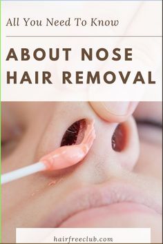 We've created a list of all you need to know about nose hair removal. Find out the do's and dont's of hair removal and learn how to remove nose hair easily and painlessly.  #hairremoval #nosehairremoval #tweezers How To Remove Nose Hair At Home, How To Get Rid Of Nose Hair, Waxing Nose Hair, How To Remove Nose Hair, Nose Hair Removal For Women, Neck Hair Removal Women, Nose Care, Nose Hair Removal, Waxing Tips