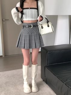 Tavimart Summer Women Preppy Style JK Japanese Fashion Gyaru 2000s Aesthetic Y2k Plaid Mini High Waist A-line Pleated Skirt Coquette Hot Y2k Style Winter Mini Skirt, Y2k Style Pleated Mini Skirt For Fall, Y2k Pleated Mini Skirt For Fall, Y2k Style Mini Skirt For Winter, Y2k Mini Skirt For Winter, Y2k Style Pleated Mini Skirt For School, Preppy Fitted Mini Skirt For Winter, Y2k Winter Mini Skirt, Winter Preppy Fitted Skort