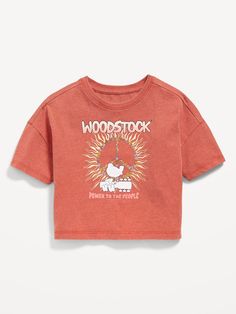 crew neck short sleeves drop shoulders licensed graphic © 2024 WOODSTOCK. COM Care Bears TM & © 2024 Those Characters From Cleveland.  All Rights Reserved.  Copyright 2024 General Motors.  All Rights Reserved M & © 2024 Warner Bros.  Entertainment Inc.  All rights reserved.  © 2024 Rolling Stones.  loose fit hits at waistmachine wash according to the care instruction label  . Best Holiday gift for Kids , perfect T Shirts for Christmas! Girls Graphic Tee, Power To The People, Care Bears, General Motors, Warner Bros, Woodstock, Rolling Stones, Girls Tshirts, Toddler Boys