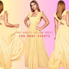 💛 Must HAVE- Amalfi Yellow Maxi Dress


#yellowdress #yellow #yellowmaxidress #yellowoutfit #yellowmaxidresses #maxidresses #viral #weddingguestdress #summerdress Party Square Neck Maxi Dress With Ruffles, Yellow Square Neck Midi Dress For Party, Yellow Square Neck Dress With Ruffles, Yellow Dresses With Ruffled Straps For Party, Yellow Party Dress With Ruffled Straps, Dress For Beach Wedding, Maxi Dress For Beach, Garden Wedding Dress Guest, Flare Maxi Dress