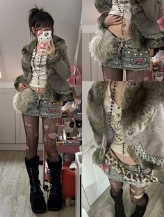 Astedic Backrounds, Gyaru Fashion, Alternative Outfits, Clothes Ideas, 가을 패션