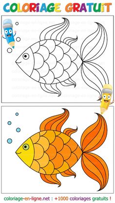 an image of a fish with bubbles in the water coloring book for children and adults