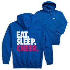 Wear this cheerleading design on the BACK of your sweatshirt with a smaller cheerleading design on the front. Ideal for athletes, our pullover hooded sweatshirt is warm, comfortable and features our original artwork printed on the front and back. This sweatshirt is not only stylish and fun, it's also designed from a blend of cotton and moisture-wicking polyester, making it the ideal hoodie for athletes both on and off the field. The double-lined hood can be pulled up for protection from the elem School Spirit Hoodie Sweatshirt For Fan Gear, School Spirit Hoodie With Graphic Print For Sports, Varsity Sports Hoodie Pre-shrunk, Sporty Pre-shrunk Hoodie For Fan Gear, Sporty Graphic Print Hoodie For Fans, School Spirit Hoodie Sweatshirt For Sports Season, Sports Season Moisture-wicking Sweatshirt For Fan Gear, Sporty Long Sleeve Sweatshirt For Cheerleading, Sporty Pre-shrunk Hoodie Sweatshirt