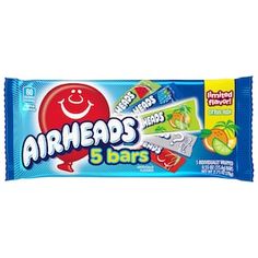 airheads 5 bars with fruit flavor