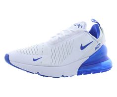 PRICES MAY VARY. Rubber sole Nike Air Max 270 Mens Shoes Size 13, Color: White/Racer Blue-Game Royal-White Blue Nike Air Max 270, Nike Air Max 270 Blue, Nike Air Max 270 White And Blue, Blue Nike Air Max With Branded Insole, Nike Air Max Blue Breathable Shoes, Air Max 93, Air Max 180, Blue Game, Air Shoes