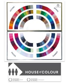 the house of color logo with different colors