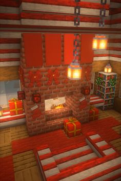 minecraft майнкрафт постройки Interior Minecraft, Santa's House, Minecraft House Plans, Minecraft Modern, Minecraft Farm, Minecraft Cottage, Minecraft House Tutorials, Minecraft Christmas