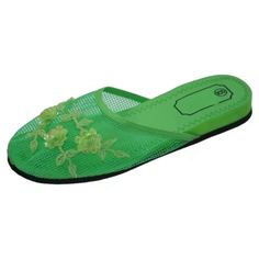 Chinese Mesh Slippers For Women, Platform Mesh Sandals, Lightweight Sandals Green Non-slip Slippers For Spring, Comfortable Green Flat Flip Flops, Green Comfortable Flat Flip Flops, Spring Green Non-slip Slippers, Comfortable Green Summer Slippers, Non-slip Flip Flops For Spring, Spring Non-slip Slip-on Flip Flops, Spring Non-slip Flat Flip Flops, Green Synthetic Slippers For Summer