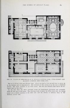 an old house with two floors and plans