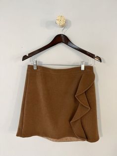 J. Crew Mercantile Tan Camel Wool Blend Ruffle Accent Skirt Size 6  | eBay Camel Wool Skirts, Wool Camel Skirt, Brands Outlet, Wool Blend, Camel, J Crew, Size 6, Women Accessories, Things To Sell